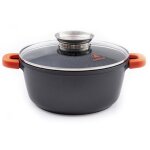 Laguiole cuisson - faitout noir 24cm rev�tement c�ramique -  robucook