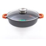 Laguiole cuisson - sautoir noir 32cm rev�tement c�ramique -  robucook