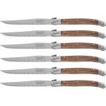 Ensemble de 6 couteaux de cuisine en acier inoxydable ? lame 1, 8 mm ? poign�es abs / tpr imitant le ...