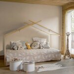 Lit tente nuage magique beige 90x190 cm - laïba kids Lit tente nuage magique beige 90x190 cm - laïba kids