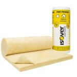 Laine de verre par phonic tech p. 4, 5 cm r= 1, 1 - 1300x90 cm - isover