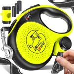 Laisse  enrouleur pour chiens pour petits et grands chiens poigne ergonomique & antidrapante rallonge ...
