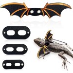 Laisse r�glable pour l�zard, harnais pour dragon barbu ail�, laisse souple pour reptiles, geckos l�opards, ...