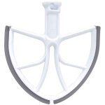 Lame de batteur fzflzdh pour robot p�tissier kitchenaid 6 litres, avec relevage du bol et bord en silicone. ...