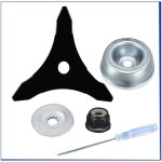 Lame de d�broussailleuse avec kit d'entretien d'accessoire d'adaptateur de lame de tondeuse � gazon - ...
