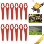 Lames en plastique de rechange, 100 pi�ces lames de coupe en plastique lame de tondeuse en plastique ...