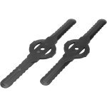Lames de tondeuse � gazon noires 15 x 3, 3 x 0, 11 cm, 2 pi�ces, lames de tondeuse � gazon en plastique, ...