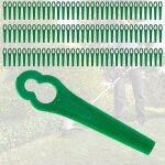 Lames de tondeuse  gazon en plastique, paquet de 100 lames en plastique, lames de tondeuse  gazon, ...