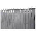 Lamelle d'occultation rouleau pvc 60 ml recoupable pour panneaux rigides ou grillage couleur gris 7016 ...