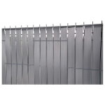 Lamelle d'occultation rouleau pvc 60 ml recoupable pour panneaux rigides ou grillage couleur gris 7016 ...