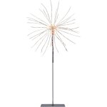 Star trading - lampadaire dcoratif led 'firework', 120 led, argent, blanc chaud, 50cm
