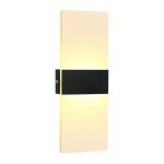Lampadaire mural rectangulaire l - ed, ac85 - 265v, pour chevet ou corridor, en aluminium pour dcoration ...
