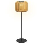 Lampadaire solaire ext�rieur - outsunny - avec capteur de lumi�re - style moderne - �tanche - en r�sine ...
