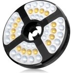 Lampes 48 led rechargeable lumiere de parasol, avec 3 modes d'clairage 72 heures luminaire sans fil ...