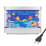 Lampe d'aquarium de poissons tropicaux artificiels, veilleuse d'aquarium, oc�an virtuel, table dynamique ...