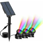 Lampe de bassin solaire 3 pièces, projecteur sous - marin solaire à 2 modes, lumière de bassin étanche ... Lampe de bassin solaire 3 pièces, projecteur sous - marin solaire à 2 modes, lumière de bassin étanche ...
