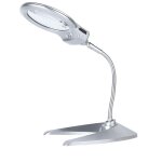Lampe de bureau loupe pour loisirs cr�atifs avec 2 led