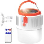 Lampe de camping led rechargeable - lanterne solaire / usb - lampe portable avec t�l�commande - r�sistant ...