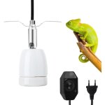 Lampe chauffante tortue, e27 lampe chauffante terrarium en c�ramique avec interrupteur 360� pivotant ...