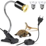 Lampe chauffante tortue lampe chauffante terrarium avec 2 ampoules uva uvb 75w et 75w lampe tortue terrestre ...