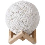 Lampe de chevet led en rotin et bois, rechargeable par usb. la lampe de table de chambre utilise une ...