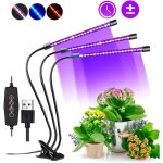 Lampe de croissance, 60 led spectre complet rglable lampe horticole clipable lampe de plante avec 3 ...