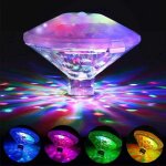 Lampe flottante color�e pour piscine, �clairage disco pour salle de bain, lampe led submersible ip68, ...