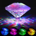 Lampe flottante color�e pour piscine, �clairage disco pour salle de bain, lampe led submersible ip68, ...