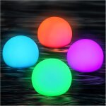 Lampe flottante pour piscine, �tanche ip68, � led, avec t�l�commande, 16 led rgb � couleurs changeantes, ...