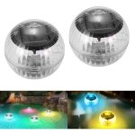 Lampe flottante piscine solaire, boule solaire exterieur jardin, ip44 tanche lampe solaire extrieur ...
