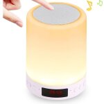 Lampe haut - parleur bluetooth, son de la lampe de chevet tactile avec affichage de l'heure par led, ...
