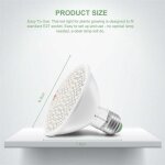 Lampe led e27 croissance plantes spectre complet 200 led int�rieur serre jardin plantes grasses fleurs ...