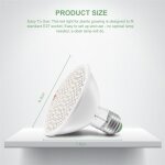 Lampes led pour plantes e27 200 led  spectre complet pour plantes d'intrieur, serres et jardins, plantes ...