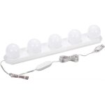 Lampe led usb � intensit� variable pour miroir de salle de bain avec 5 ampoules et c�ble usb de 33, 5 ...