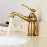 Lampe magique antique robinet  une poigne en porcelaine bleue et blanche chaud et froid tout lavabo ...