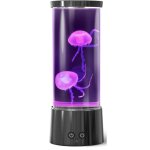 Lampe meduse lumineuse aquarium 17 couleurs changeantes jellyfish lamp avec t�l�commande, aliment� par ...