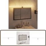 Vidaxl - lampe de miroir  led 7, 5 w blanc chaud 80 cm 3000 k - lampe de salle de bain - clairage de ...