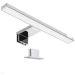 Lampe de miroir de salle de bains 30cm led 5w, blanc chaud 3000k, pince sur miroir / armoire / mur 300mm ...
