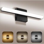 Lampe de miroir salle de bain 40cm, led 3000 - 6000k avec interrupteur temp�rature, applique murale moderne ...