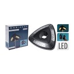 Parasol lumineux 19 cm 3x5 leds 38 / 48 mm pilas ambiance
