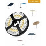 Lampes pour parasol, 48 led rechargeable lumiere de parasol, avec 3 modes d'�clairage 72 heures luminaire ...