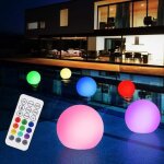 Lampe piscine led flottante tanche - - 16 couleurs - dcoration piscine jardin