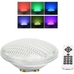 Lampe piscine, par56 eclairage piscine led projecteur piscine rvb avec télécommande, 12w lumière piscine ... Lampe piscine, par56 eclairage piscine led projecteur piscine rvb avec télécommande, 12w lumière piscine ...
