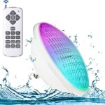 Lampe piscine, par56 eclairage piscine led projecteur piscine rvb avec télécommande, 12w lumière piscine ... Lampe piscine, par56 eclairage piscine led projecteur piscine rvb avec télécommande, 12w lumière piscine ...