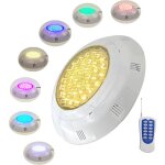 Lampe de piscine souterraine �tanche ip68 couleur rvb 12 v, t�l�commande rf sans fil, adapt�e aux murs ...