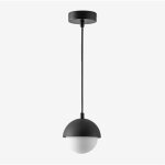 Sklum - plafonnier de salle de bain en fer birgit noir
