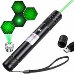Lampe de poche rechargeable portable d'ext�rieur : randonn�e, camping, lumi�re verte d'astronomie