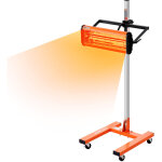 Lampe polymerisation infrarouge, 1500 w, sechoir peinture voiture avec support, minuterie 1 - 60 min, ...