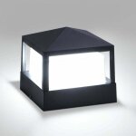 Lampe de poteau lampe pilier portail lampe d'exterieur lumiere colonne lampe villa ip65 etanche aluminium ...