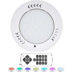 Lampe projecteur piscine rgb multi - couleur 18w, lumi�res led submersible �tanche ip68 avec t�l�commande ...